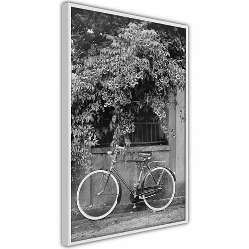 Paris Prix Affiche Murale Encadrée Bicycle with White Tires 40 x 60 cm Blanc