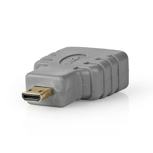 Alpexe Adaptateur HDMI | Micro-Connecteur HDMI vers HDMI Femelle | Gris