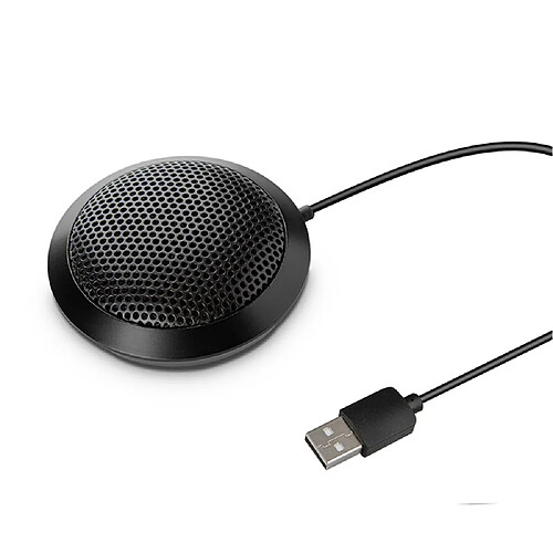 Universal Microphone à condensateur 360 ° anti-vent omnidirectionnel Mini microphone USB pour ordinateurs portables Vidéoconférence Enregistrement du son Jeu Q22 | Microphone