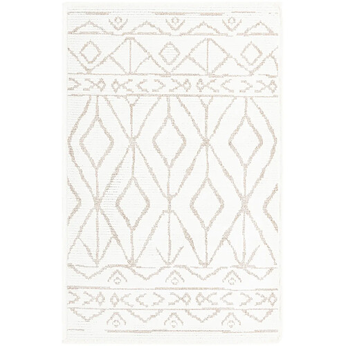 Hadorn Tapis 245x160 Blanc St. Gallen Folklore