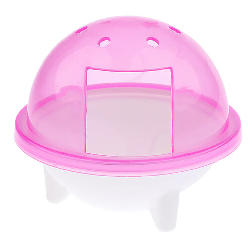 UFO hamster gerbille pet salle de bain cage bain sable pelle jouet toilette rose