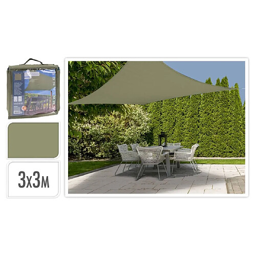 ProGarden Toile d'ombrage 3x3 m Vert Carré