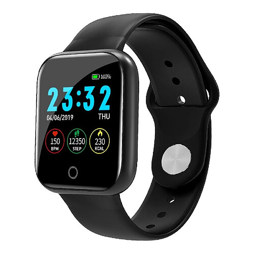 Wewoo Bracelet connecté Smartwatch I5 de 1,3 pouces avec écran couleur IPSrappel des appels de soutien / surveillance de la fréquence cardiaque / du sommeil / rappel sédentaires / Oxymètre noir