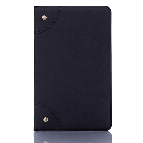 Etui en PU modèle de livre rétro avec support noir pour votre Samsung Galaxy Tab A 8.0 Wi-Fi (2019)T290/LTE T295