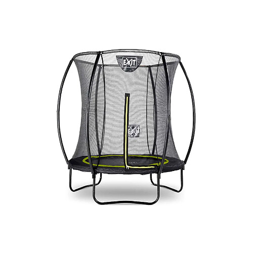 Exit Toys Trampoline sur pieds rond 183cm noir et filet de sécurité Sihouette EXIT