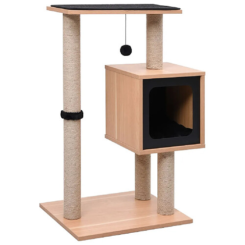 vidaXL Arbre à chat avec tapis à gratter en sisal 82 cm