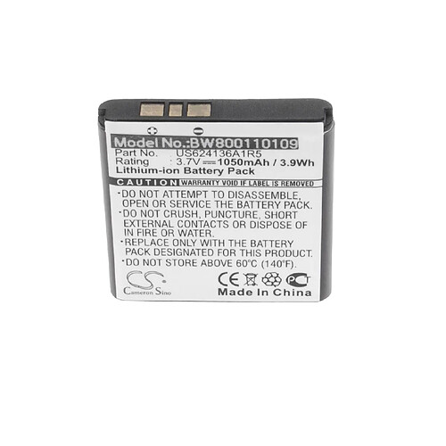 vhbw Li-Ion Batterie 1050mAh (3.73V) pour appareil photo, caméscope, caméra vidéo Spare HD96, HDMax comme US624136A1R5, KB-05.