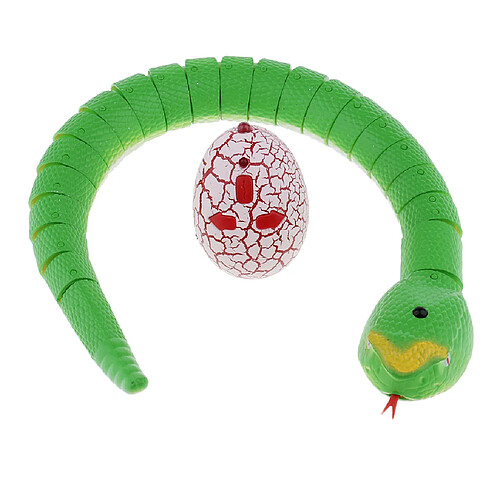 nouveauté télécommande serpent à sonnettes modèle fête trick blague jouet serpent - vert