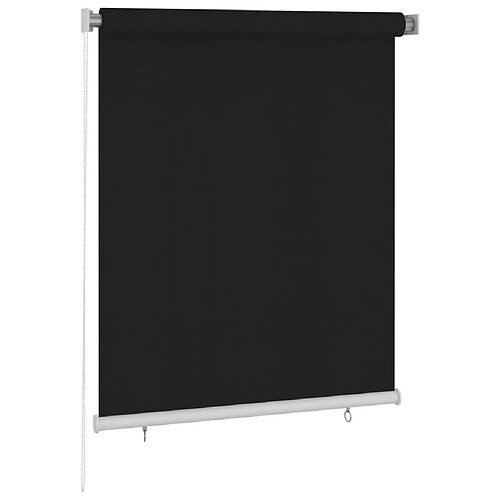 vidaXL Store roulant d'extérieur 120x140 cm Noir