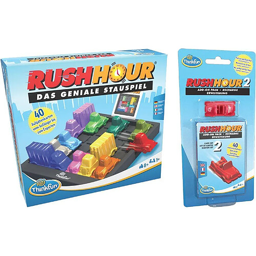 Vedes Jeu de stratégie Rush Hour et kit de cartes d'extension