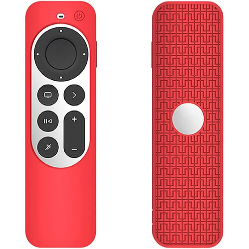 SANAG etui Coque En Silicone Compatible Avec Apple Tv 4K 2021 Telecommande, Ultra-Mince Et Leger, Anti-Chute, Anti-Collision, Convient Pour Le Boîtier De Telecommande Apple Tv 4K 2021.Rouge