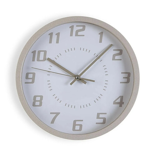 Horloge Murale Versa Beige Bois 4,2 x 30 x 30 cm