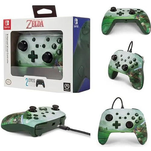 Manette Filaire SWITCH Nintendo Zelda Core- ZELDA Link Licence Nintendo