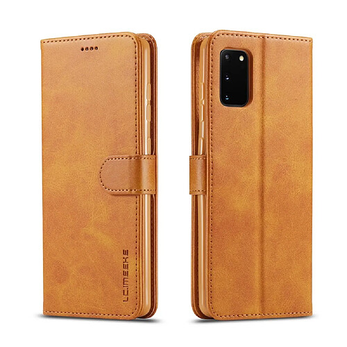 Etui en PU couleur marron pour votre Samsung Galaxy A91/S10 Lite