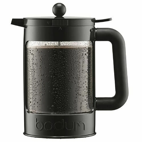 Bodum K11683-01 Bean Cafetière Café Glacé Plastique Noir 12,5 x 20 x 22,7 cm 1,5 L