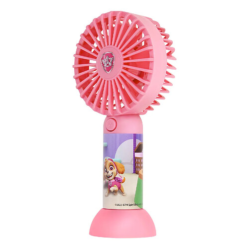 Forever Mini Ventilateur Enfant Design Pat Patrouille Stella avec Support Rose