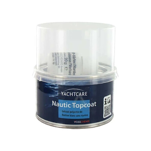 Gelcoat de finition blanc Yachtcare 250g avec durcisseur