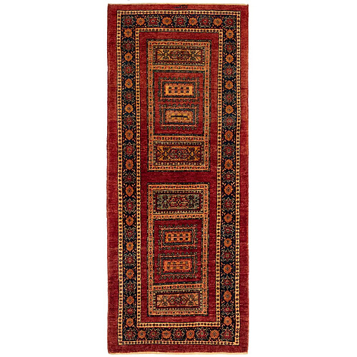 Vidal Tapis de couloir en laine 205x83 rouge Kashkuli