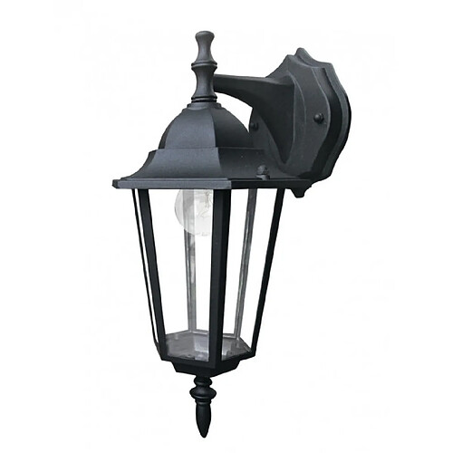 Fan Europe Lanterne de jardin Milano 1 ampoule Aluminium,diffuseur Verre Noir