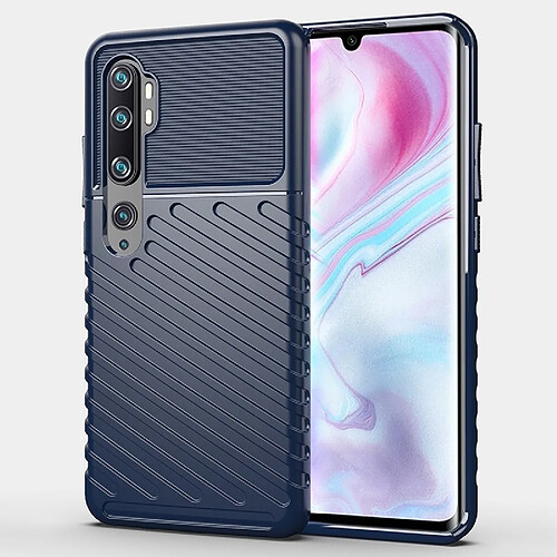 Wewoo Coque Souple Pour Xiaomi Note 10 TPU antichoc Thunderbolt Bleu