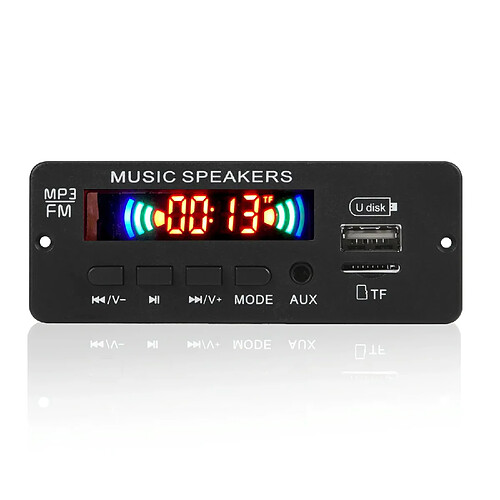 Accessoire Autoradio Bluetooth 5.0 MP3 USB FM Stéréo Avec Télécommande Enregistrement YONIS