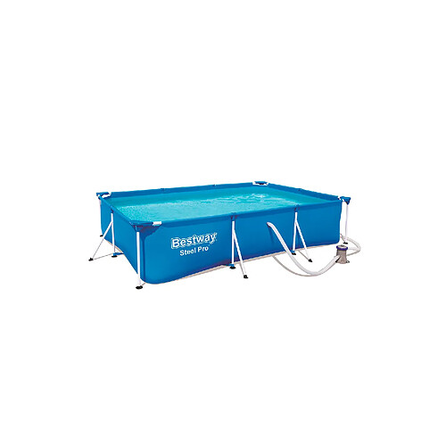 Bestway Piscine tubulaire rectangulaire steel pro frame 3.00 x 2.01 x h.066 m