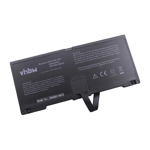 vhbw Li-Polymère batterie 2600mAh (14.8V) noir pour ordinateur portable laptop notebook HP ProBook 5330m