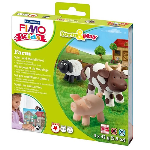 Kit de jeux de modelage Fimo Kids Ferme