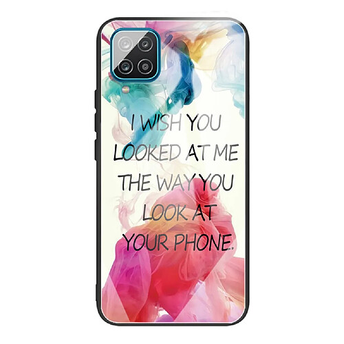 Coque en TPU anti-rayures, hybride m'a regardé pour votre Samsung Galaxy A12