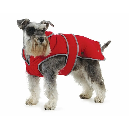 Ancol Muddy Paws Stormguard Coat with Fleece Lining - Red (Size: Large)