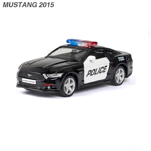 Universal Nouveauté 1: 36 Dodge Mustang F150 Police Alliage Modèle Voiture jouet moulée sous pression Voiture jouet pour enfants Jouet éducatif Cadeau Jouet pour garçons | Voiture jouet moulée sous pression(Le noir)