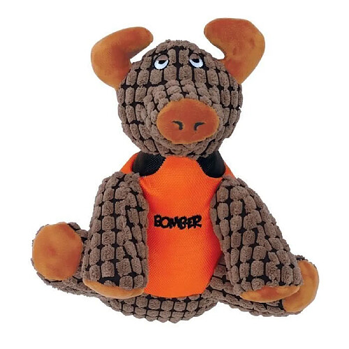 ZEUS Peluche Bomber Rocky le taureau S - Marron et orange - Pour chien