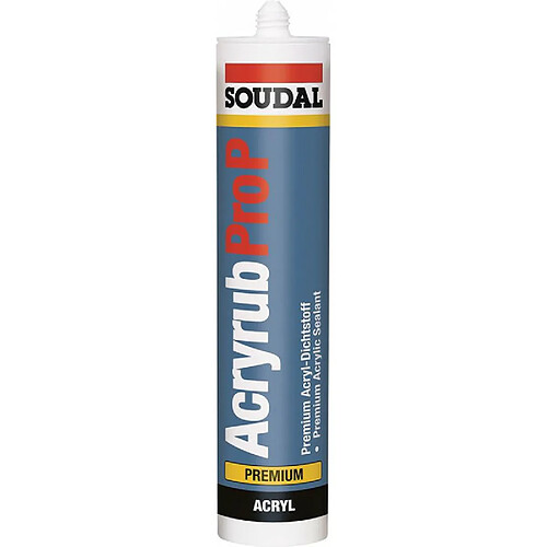 Mastic Acryrub 310ml blanc SOUDAL (Par 15)