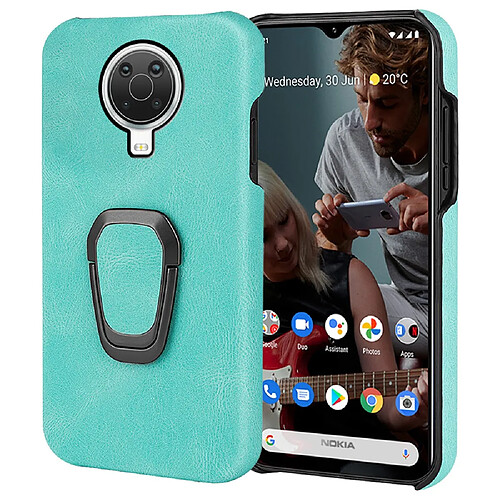 Coque en TPU + PU avec béquille, vert matcha pour votre Nokia G20