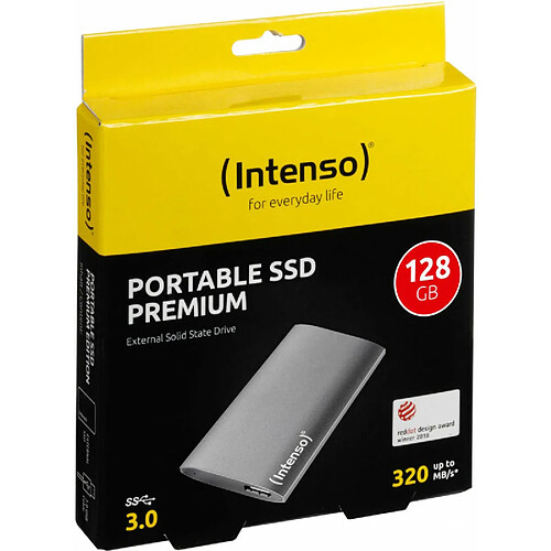 Disque Dur Externe INTENSO FAEDDE0197 SSD 128 GB 1.8" | Anthracite