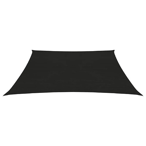 Helloshop26 Voile d'ombrage 160 g/m² noir 4 x 4 m PEHD 02_0009210