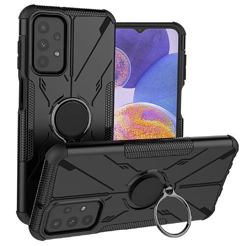 Coque en TPU antichoc, anti-chute avec béquille pour votre Samsung Galaxy A23 5G/4G - noir