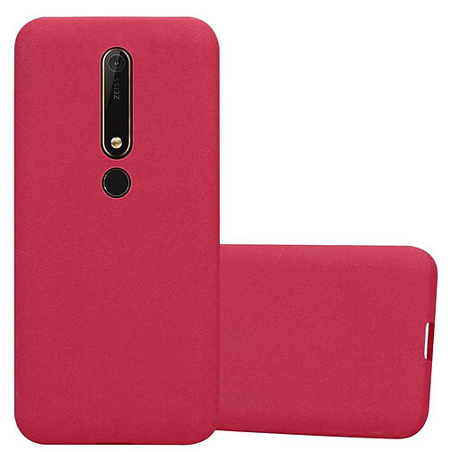 Cadorabo Coque Nokia 6,1 Etui en Rouge