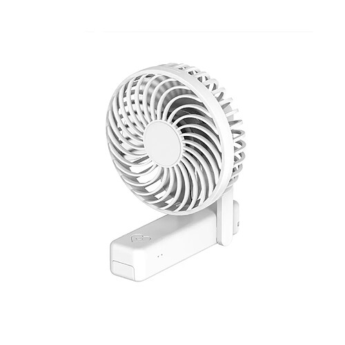 Ventilateur Portatif Ventilateur Rechargeable USB Portatif Mignon de Mode pour l'été-Blanc