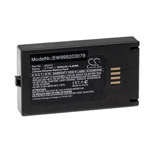 vhbw Batterie remplacement pour Nova 654141 pour appareil médical (1800mAh, 3,7V, Li-polymère)