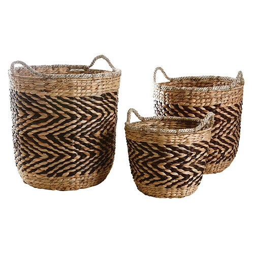 Aubry Gaspard Cache-pots en jacinthe (Lot de 3).