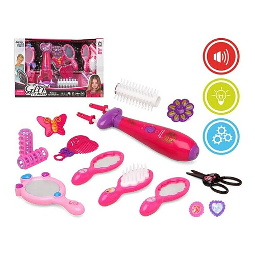 Fun Kit de Coiffeur pour Enfant Girl Fashion Style Rose 118285