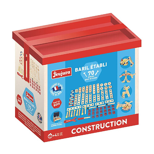 JEUJURA Baril établi - 70 pieces pour bricoler