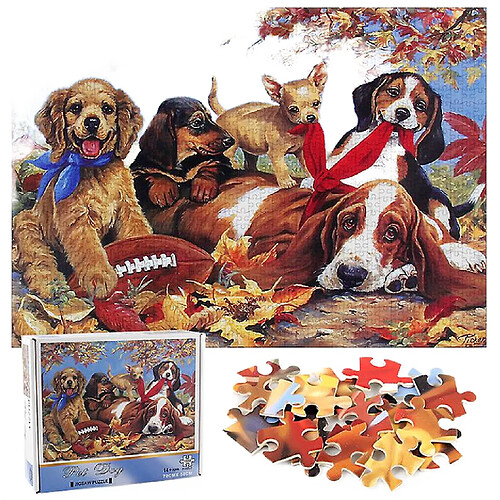 Universal Puzzle Puzzle pour chien de compagnie, 1000 pcs puzzle éducatif de décompression, décoration murale