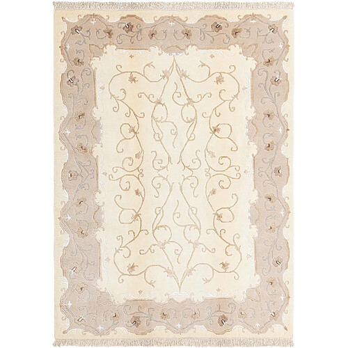 Vidal Tapis de laine 239x175 beige Darya