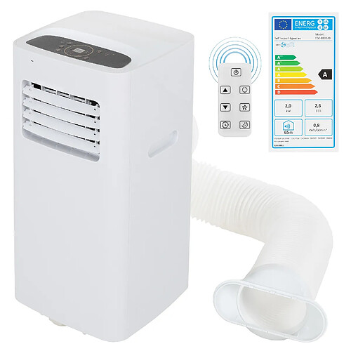 Ecd Germany Climatiseur mobile 4in1 refroidisseur d'air ventilateur 7000 BTU + télécommande