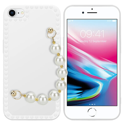 Cadorabo Coque iPhone 7 / 7S / 8 / SE 2020 Etui en Blanc