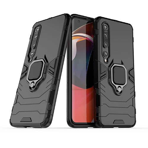 Coque en TPU hybride cool guard avec support de bague noir pour votre Xiaomi Mi 10