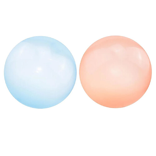 2x Bulle Gonflable Ballon à Bulles Fête En Plein Air Bleu + Orange L