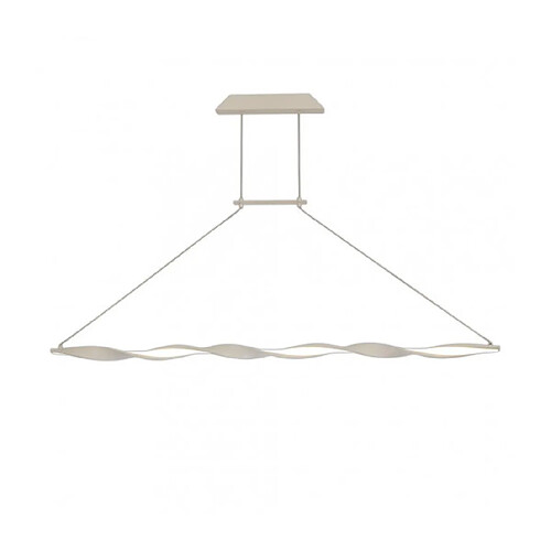 Luminaire Center Suspension LED intégré Madagascar Sable blanc 60 Cm